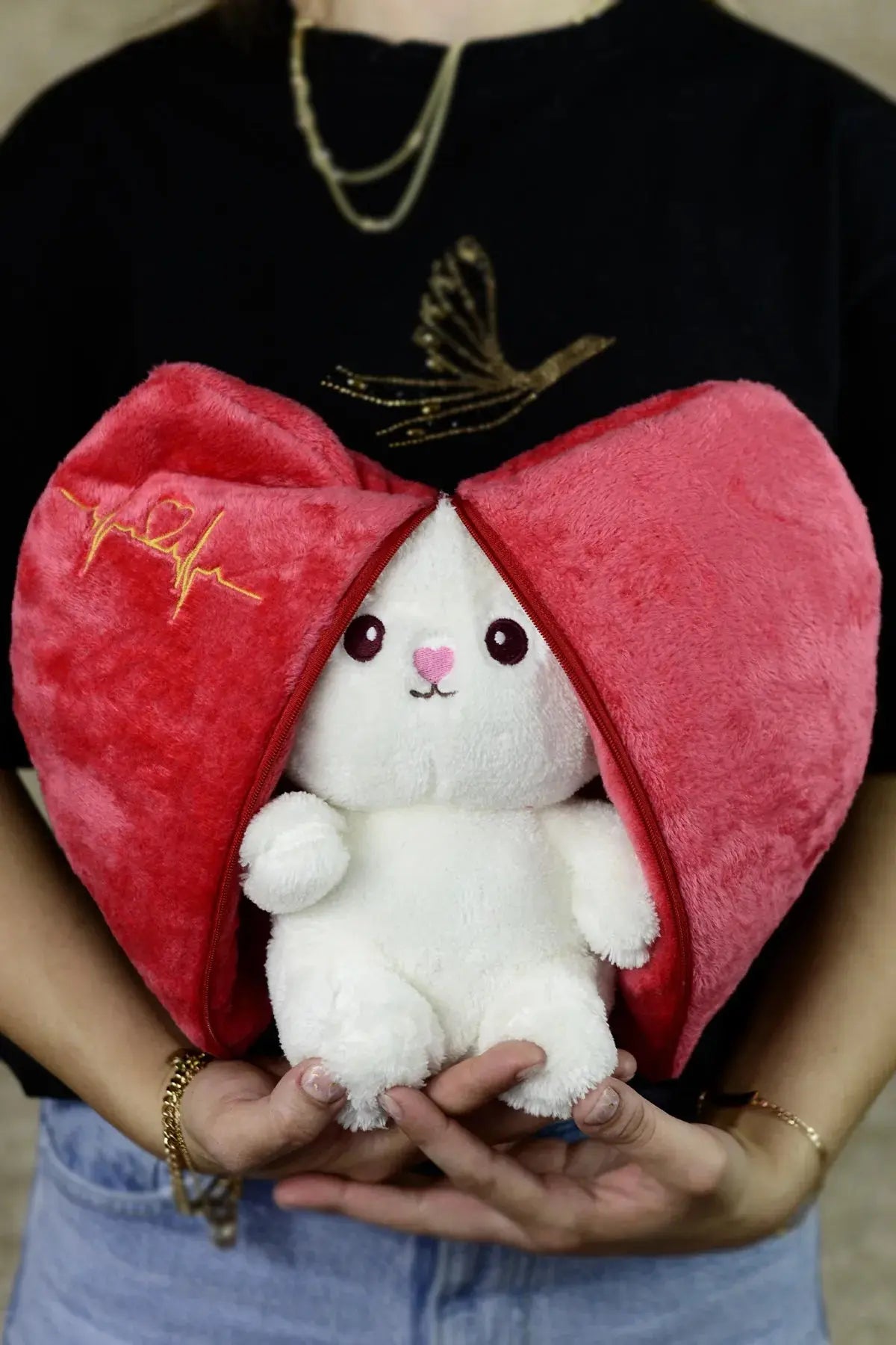 Kalpli Peluş Tavşan