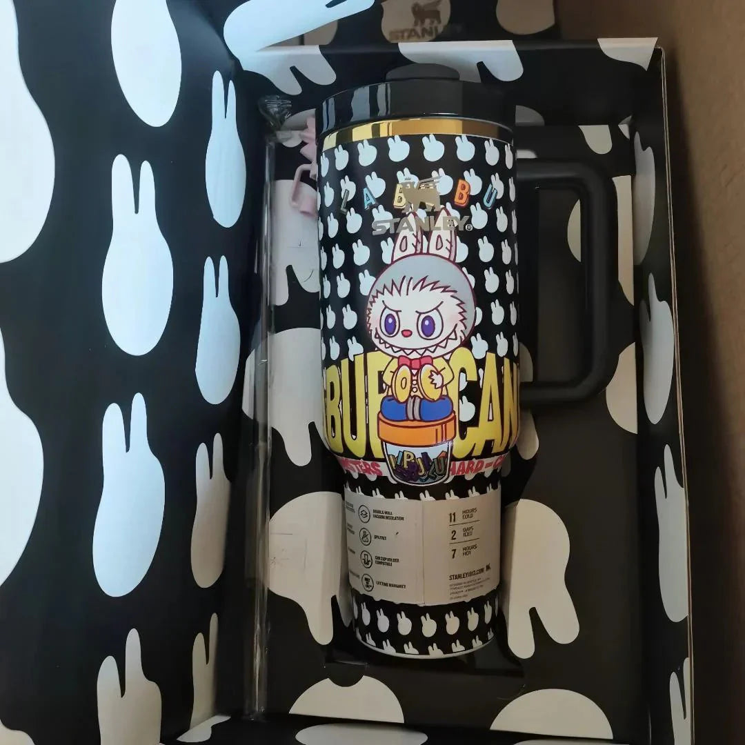 Labubu Stanley Black Insulated Cup