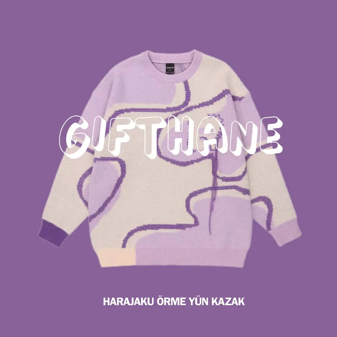 Gifthane Harajuku Örme Yün Kazak