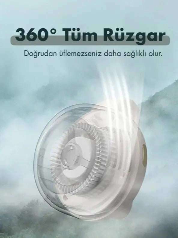 Klipsli Mini Fan - 3 Hız Ayarlı Taşınabilir Kişisel Klima