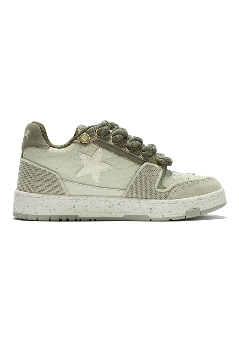 Retro Star Sneakers-West Lake Longjing Tea