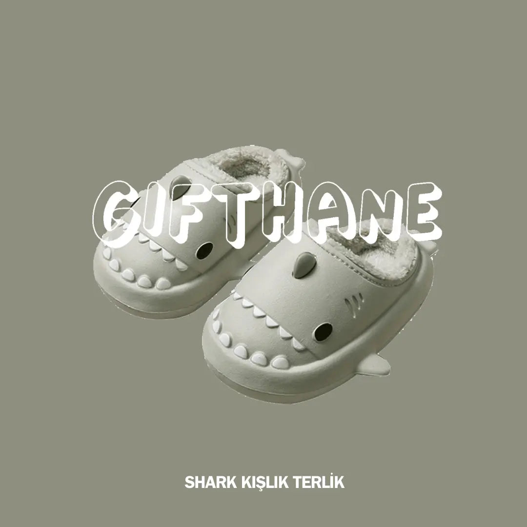 Gifthane™ Shark Kış Terliği