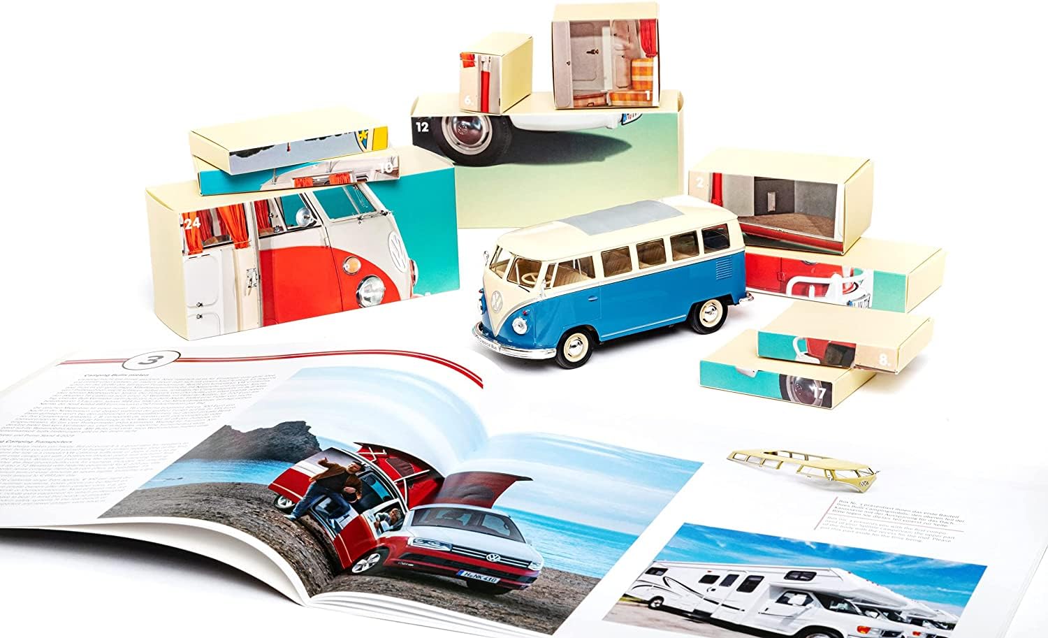 Volkswagen Bulli Caravaning Advent Calendar 1:24