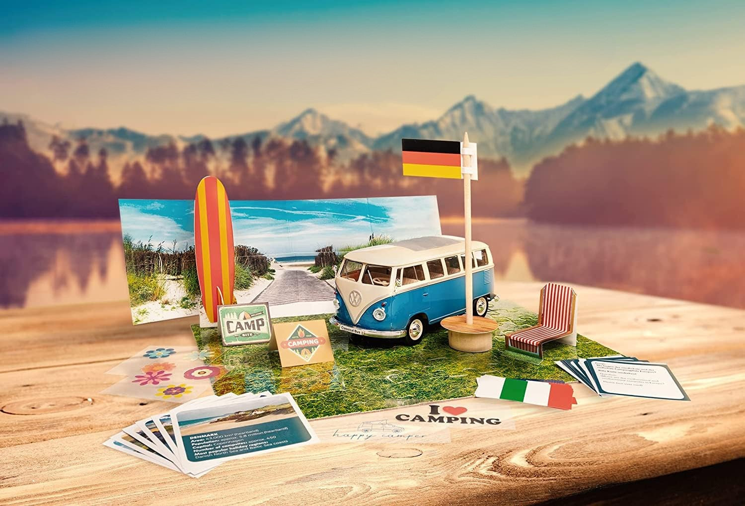 Volkswagen Bulli Caravaning Advent Calendar 1:24