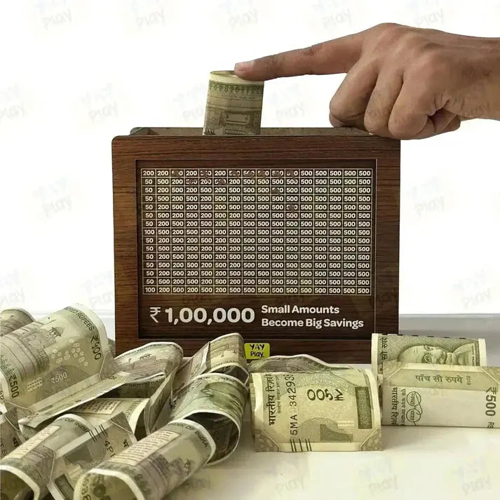 Mndstore™ Wooden Money Saving Box