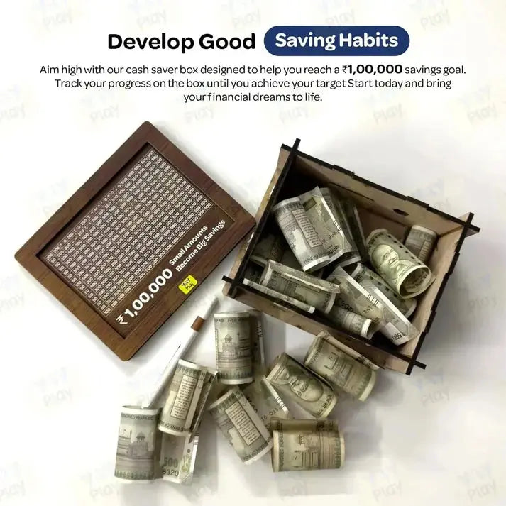 Mndstore™ Wooden Money Saving Box