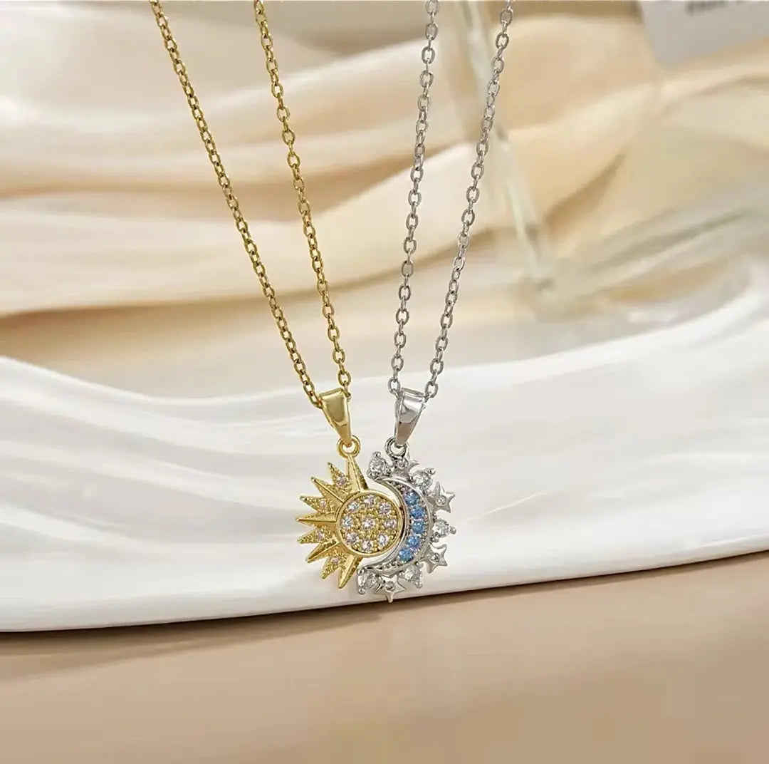 Güneş ve Ay Çift Kolyesi