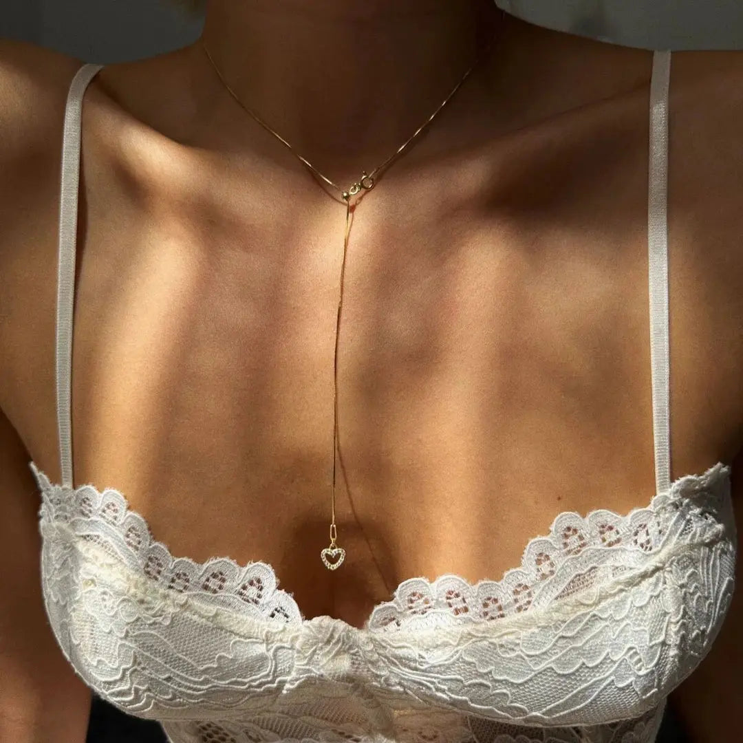 Asansörlü Mini Kalp 925 Ayar Gümüş Kolye