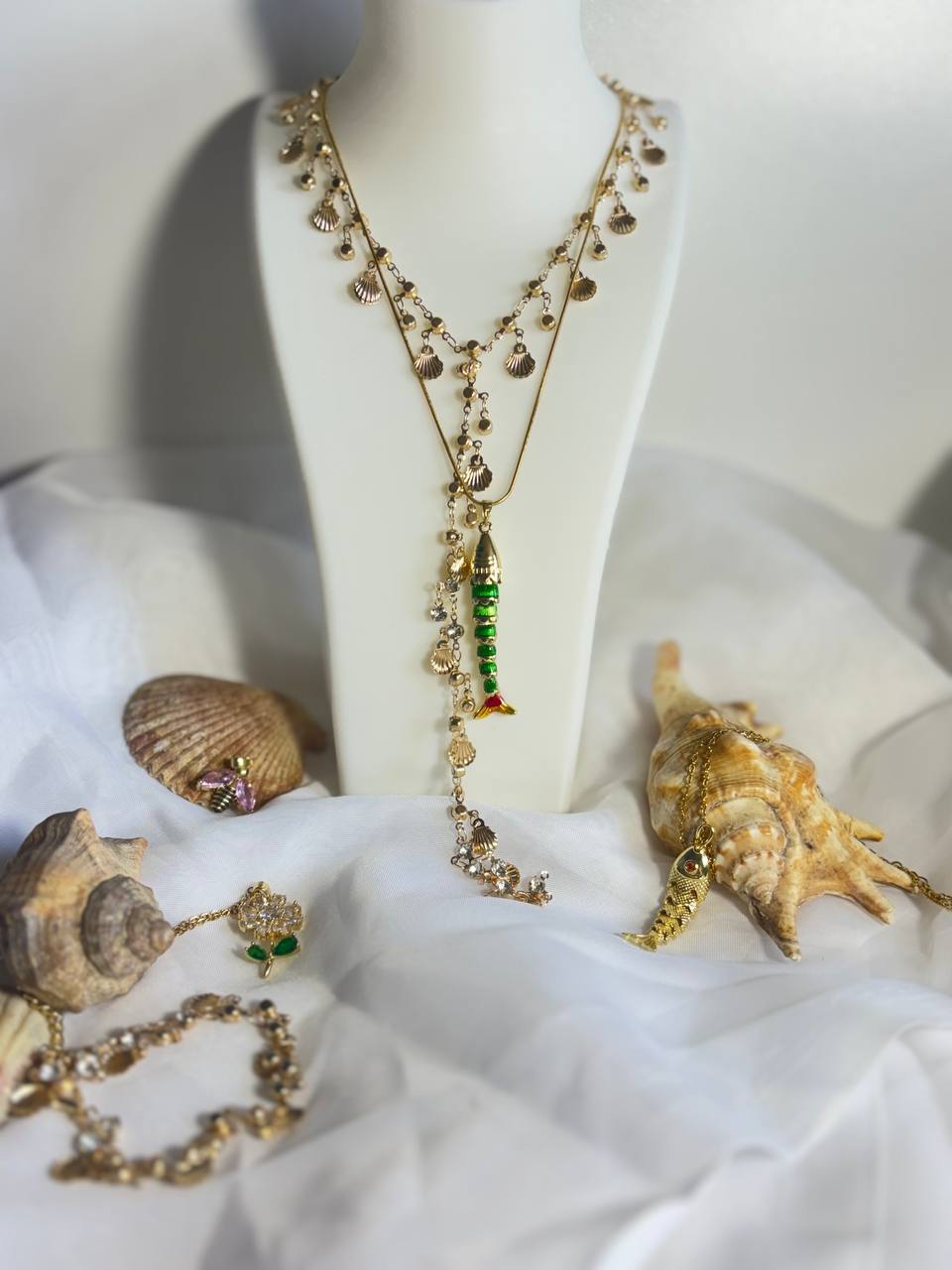 Deniz Kabuğu Zincir Y Kolye