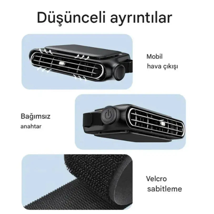 Araç Koltuğu Mini Klima Fanı