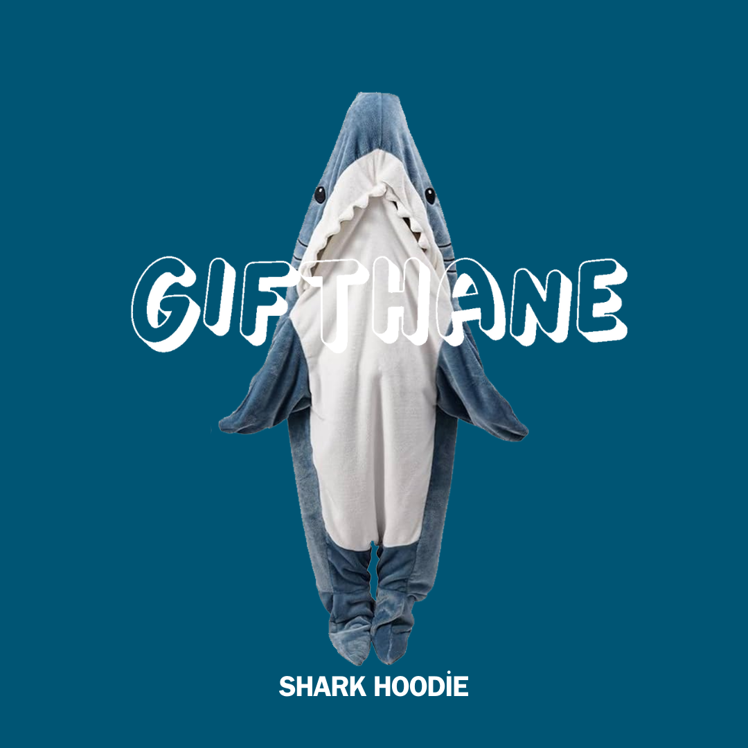 Gifthane Shark Hoodie Battaniye