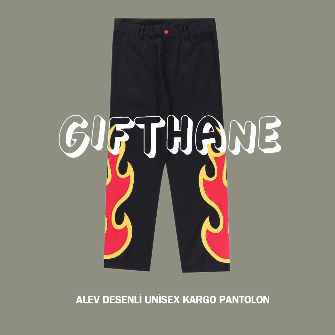 Gifthane Alev Desenli Unisex Pantolon