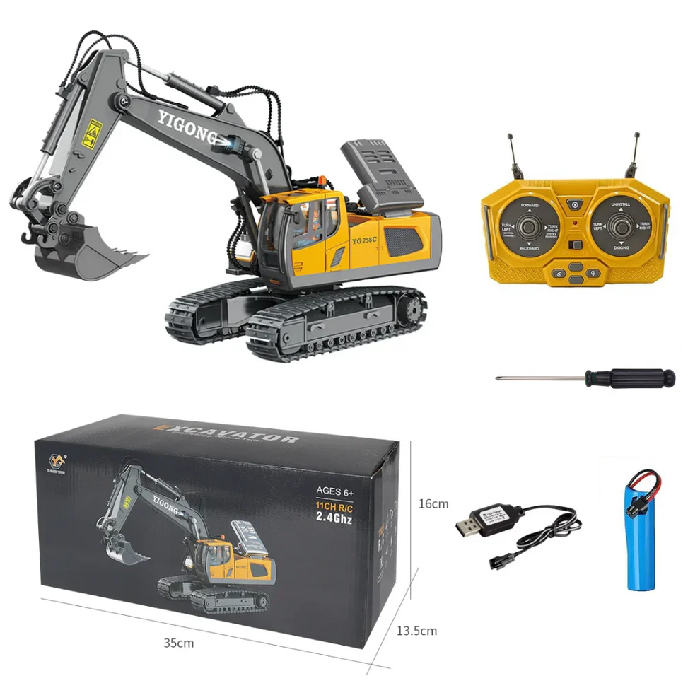 Profesyonel Uzaktan Kumandalı Ekskavatör