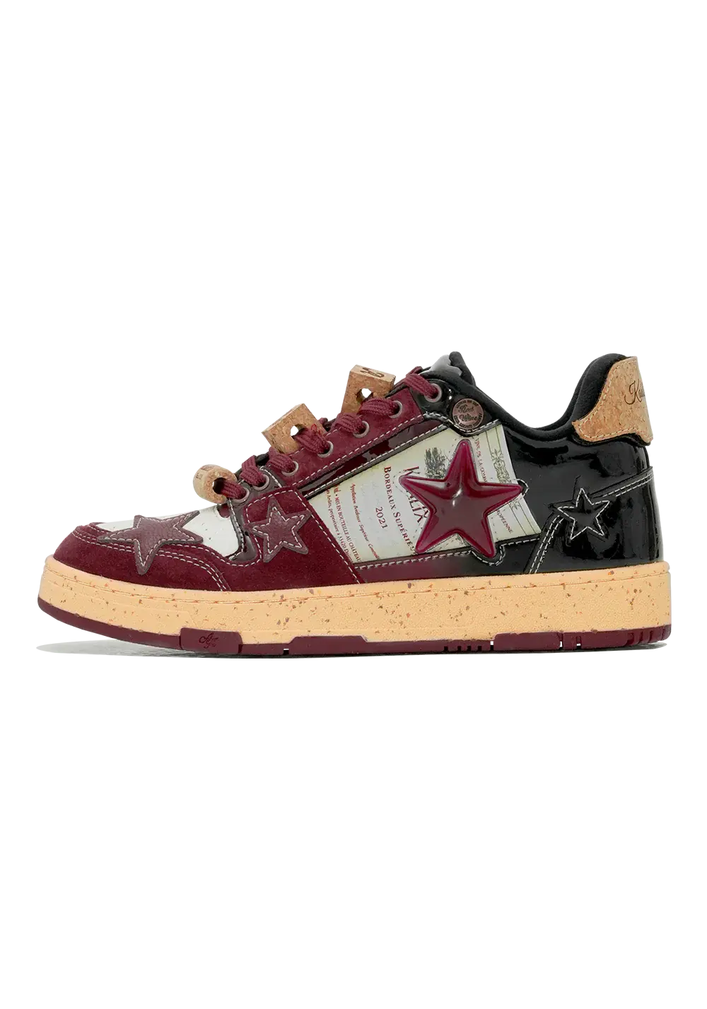 Retro Star Sneakers-Wine Limited