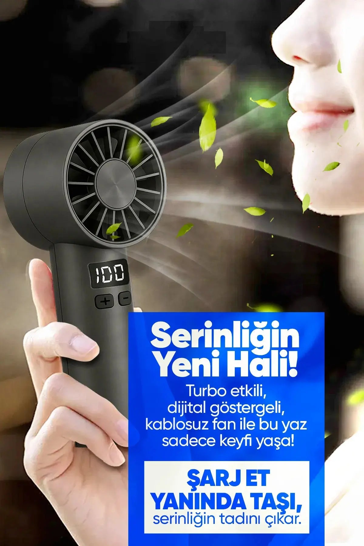 Taşınılabilir Şarjlı El Fanı
