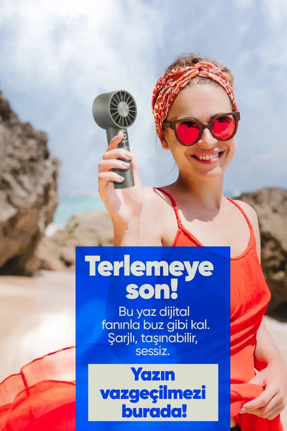 Taşınılabilir Şarjlı El Fanı
