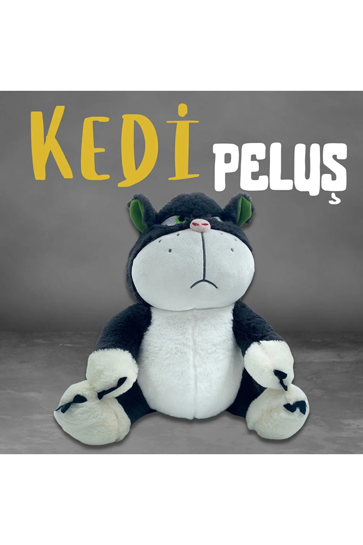 Peluş Kızgın Kedi