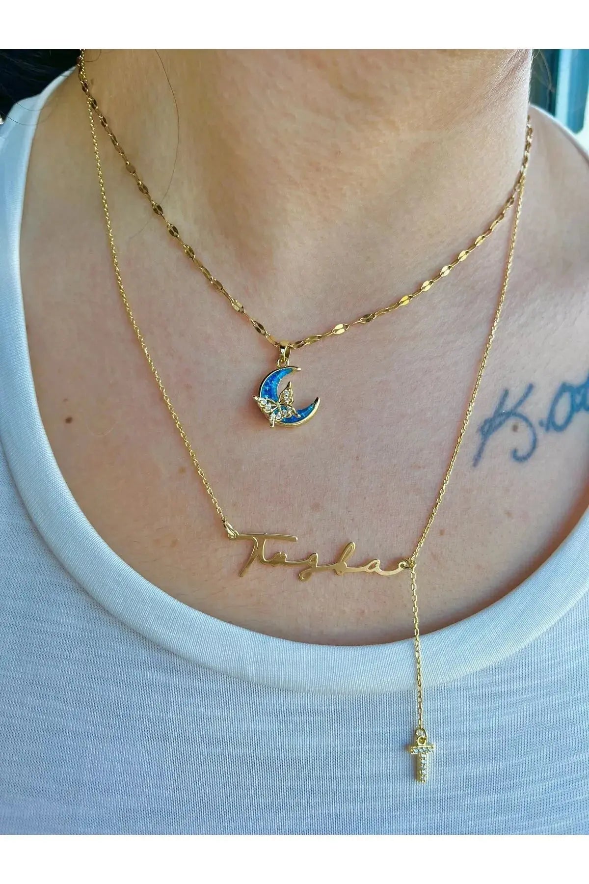 İsimli Harfli Kolye