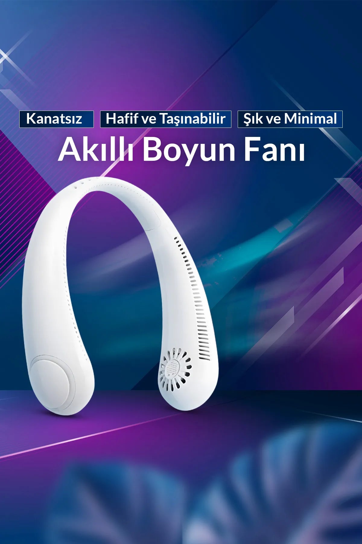 Akıllı Boyun Fanı 3 Hız Kademeli Serinletici Vantilatör