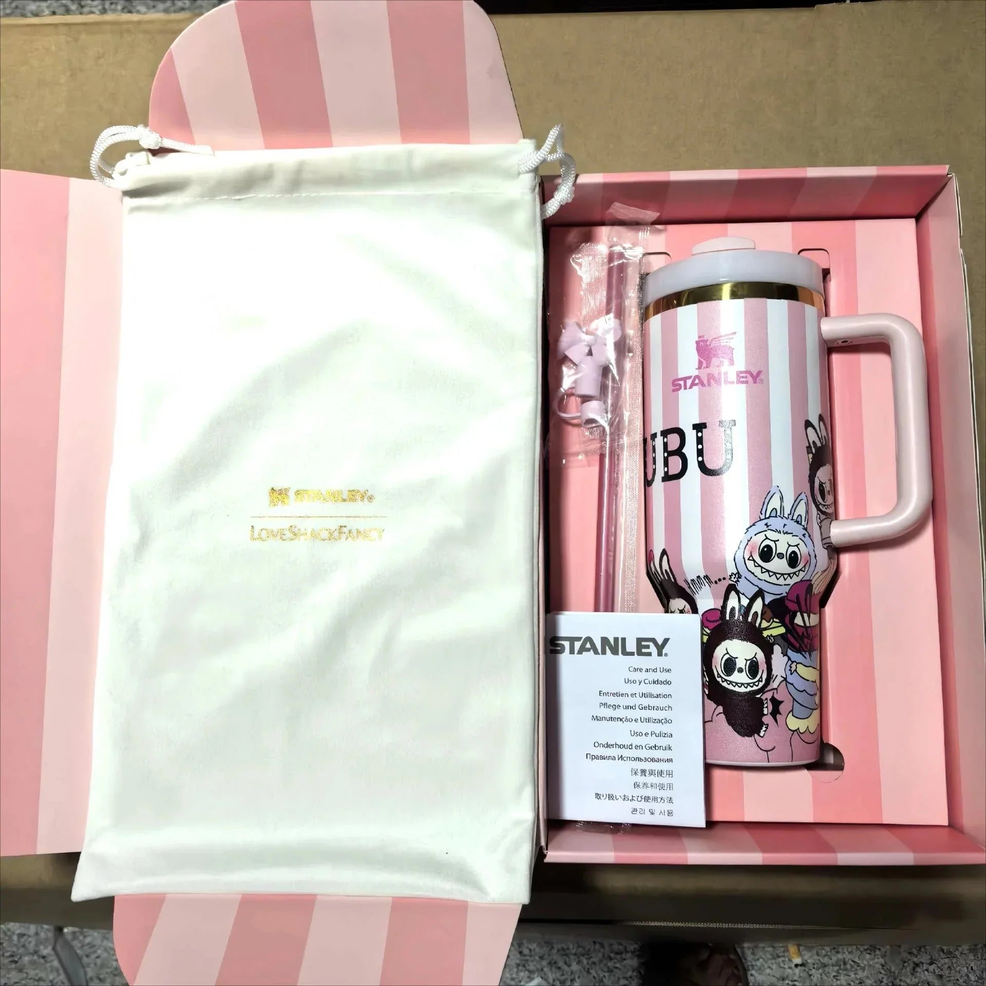 Labubu Stanley Stripe Insulated Cup