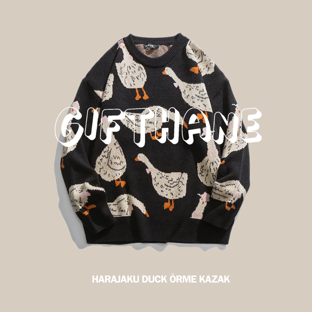 Gifthane Harajaku Duck Örme Kazak