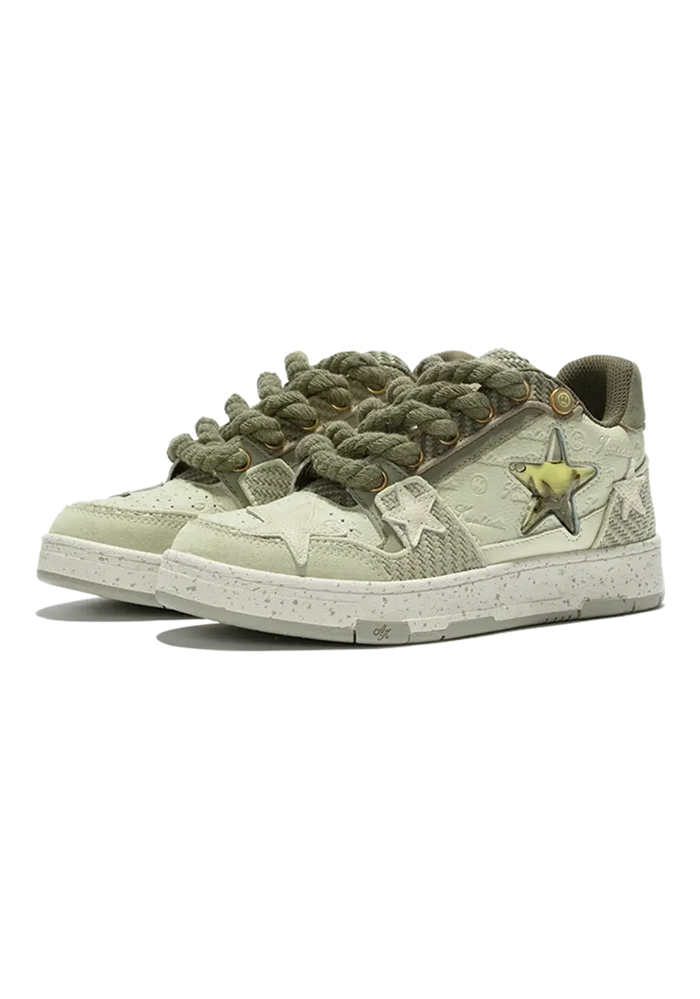 Retro Star Sneakers-West Lake Longjing Tea