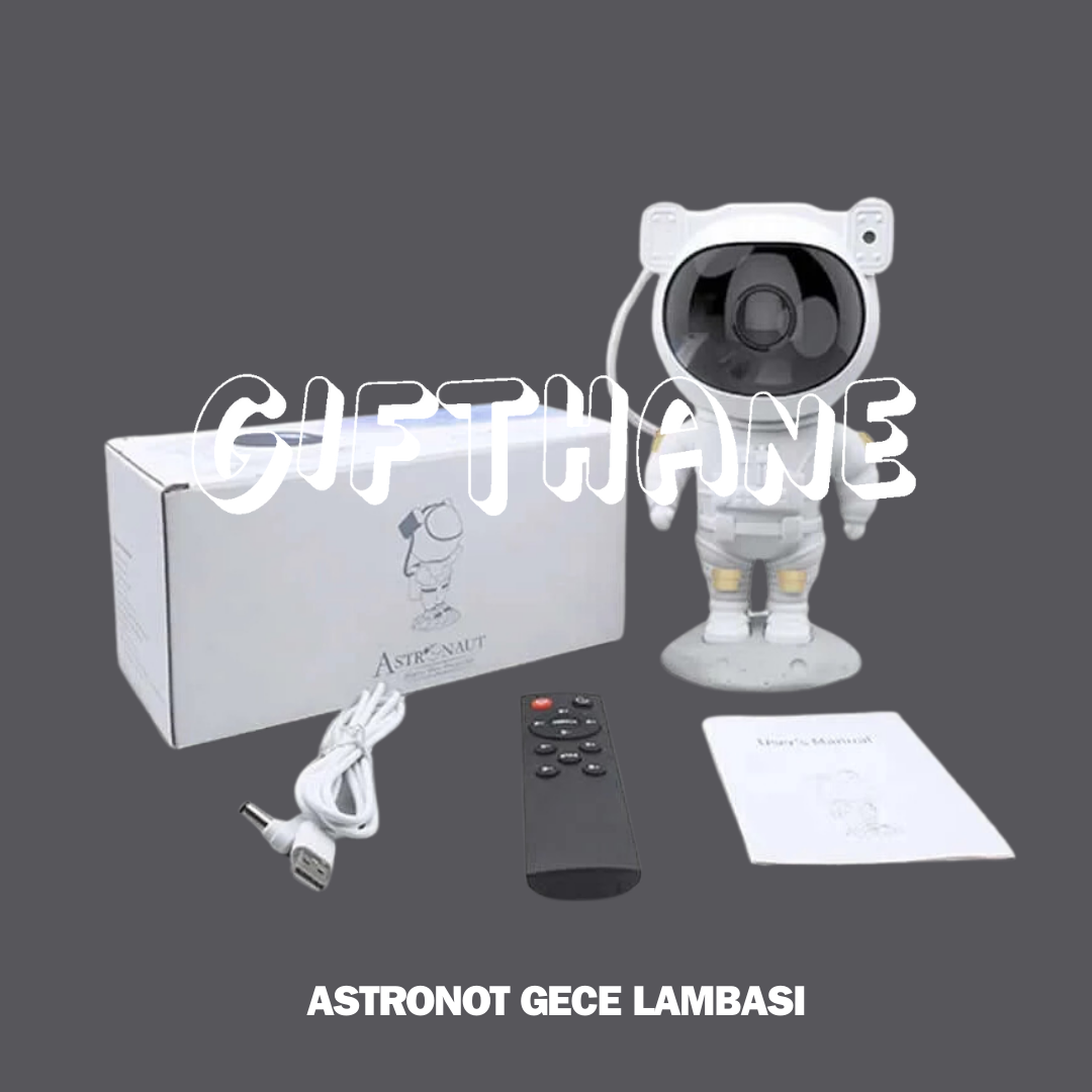 Astronot Projektör Gece Lambası