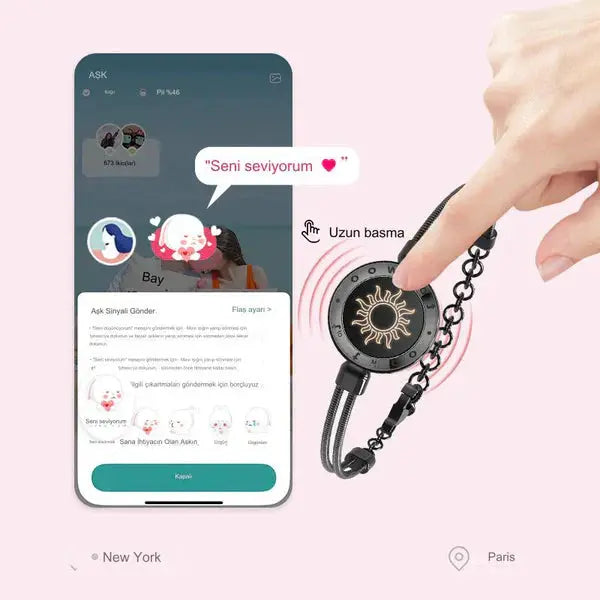 Totwoo Titreşimli Çift Bileklik