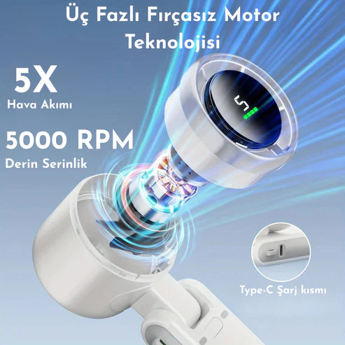 MNDStore™ Taşınabilir Turbo Fan