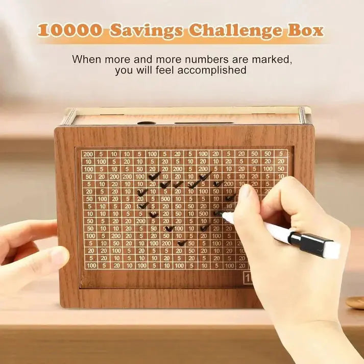 Mndstore™ Wooden Money Saving Box