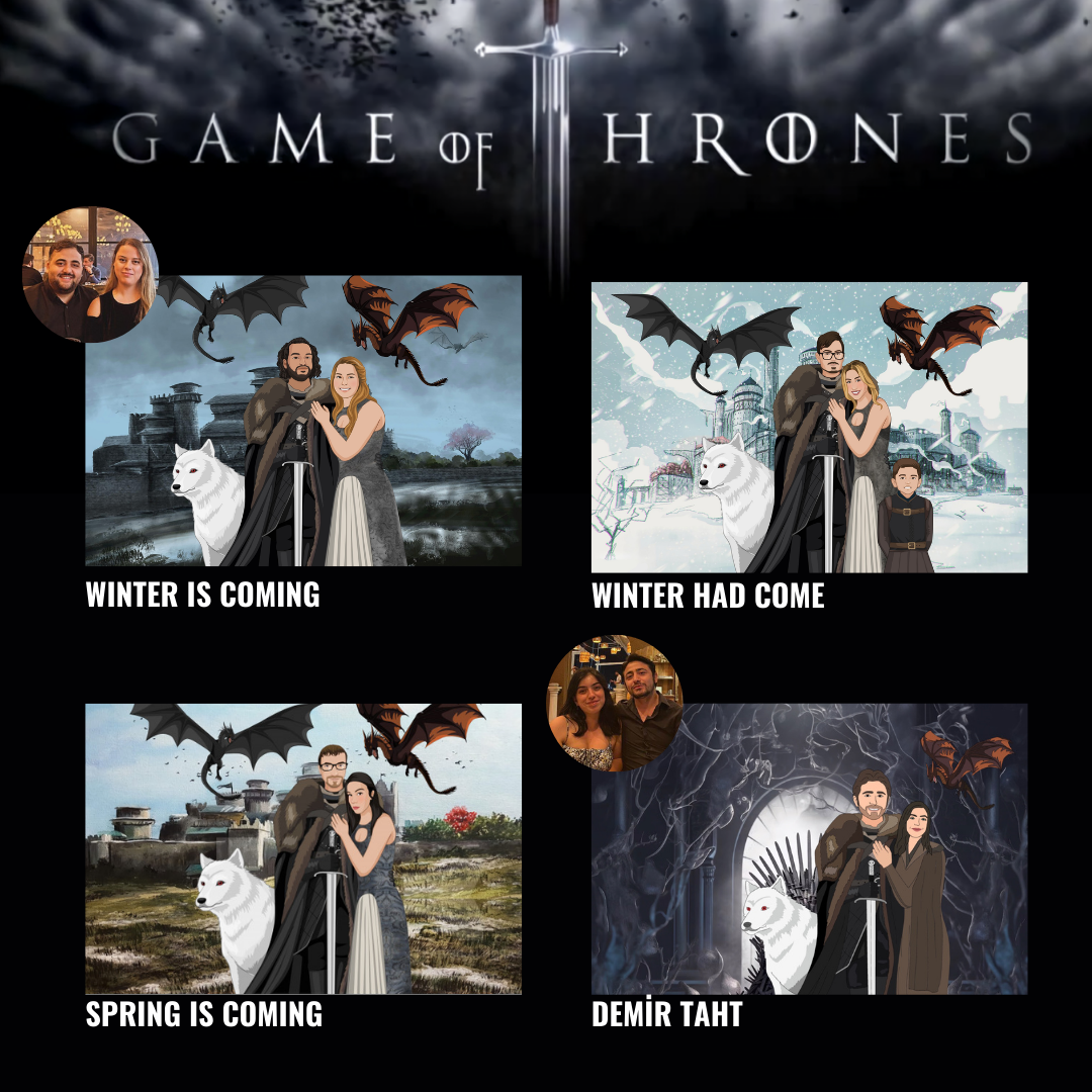 Kişiye Özel Game Of Thrones Tablo