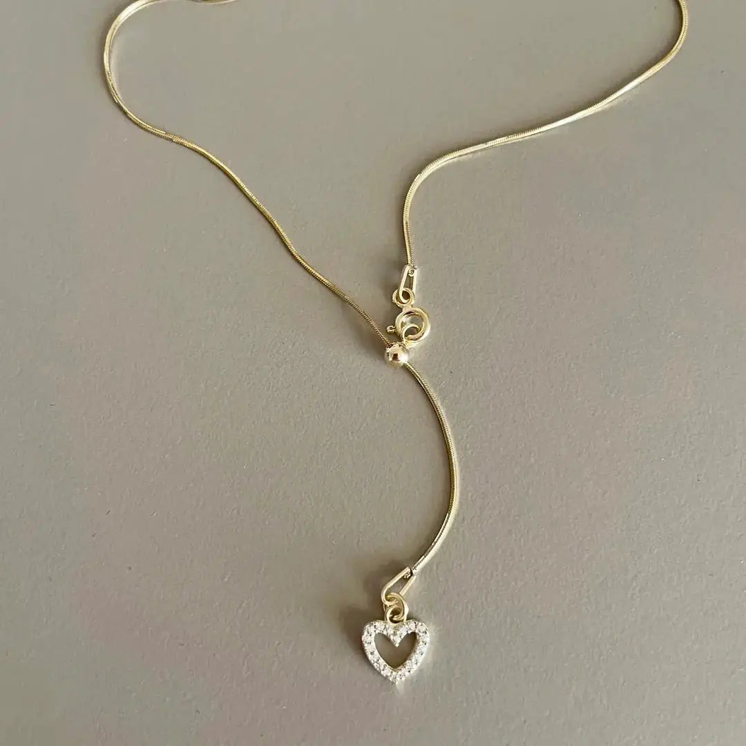 Asansörlü Mini Kalp 925 Ayar Gümüş Kolye