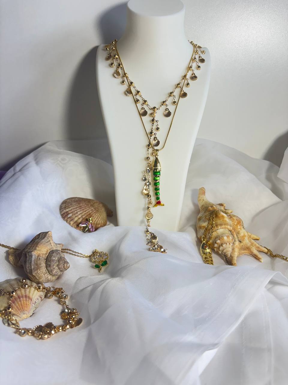 Deniz Kabuğu Zincir Y Kolye